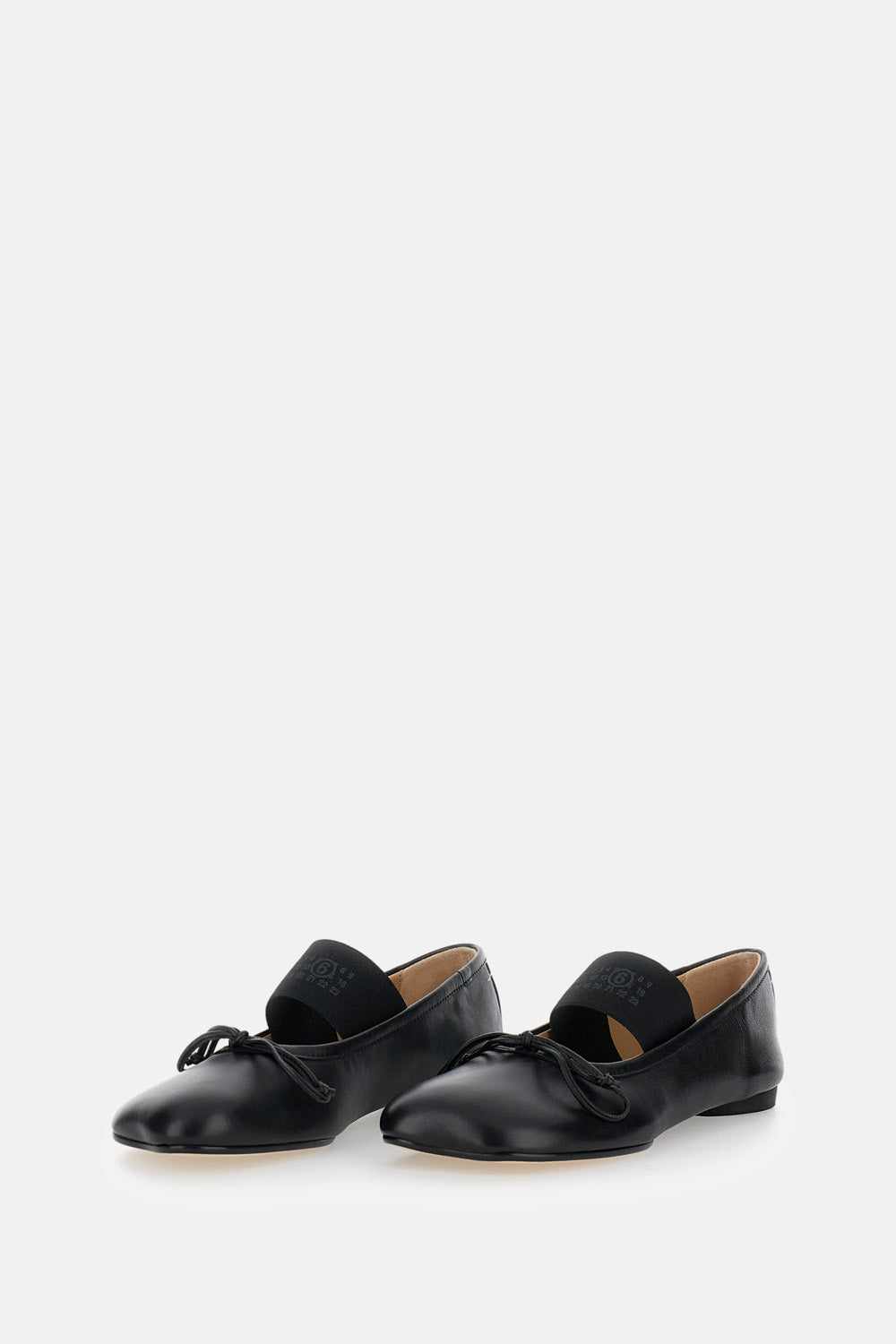 MM6 Maison Margiela Flat shoes Black Ovine Leather