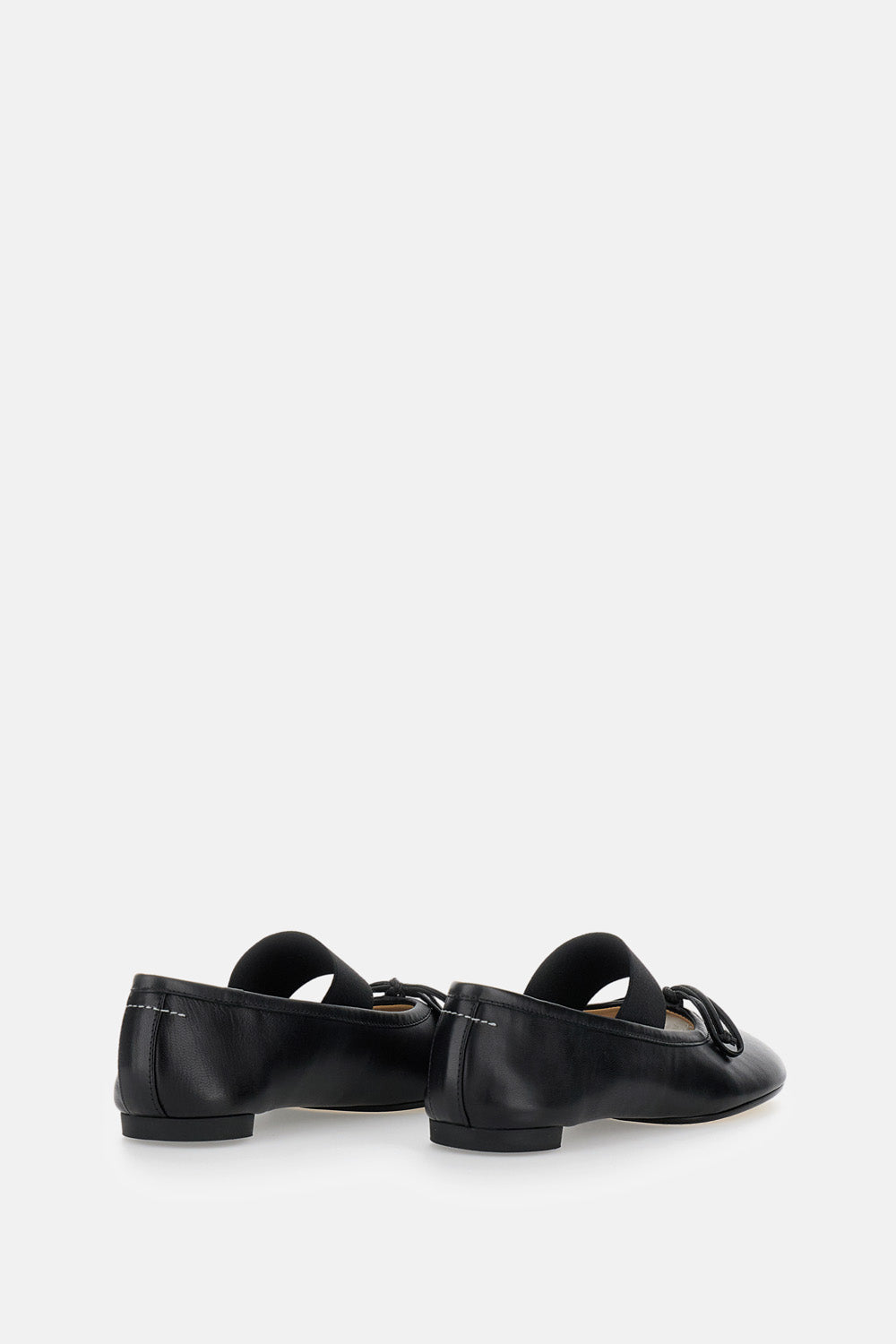 MM6 Maison Margiela Flat shoes Black Ovine Leather