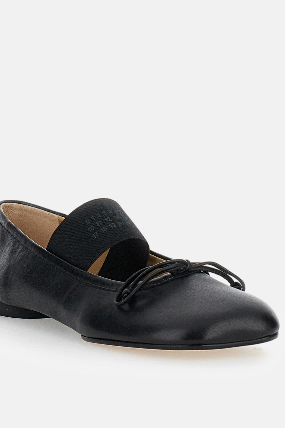 MM6 Maison Margiela Flat shoes Black Ovine Leather