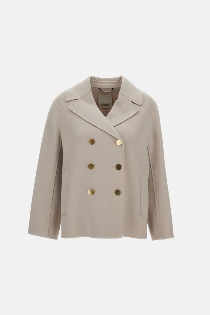 S Max Mara Coats Grey Virgin Wool