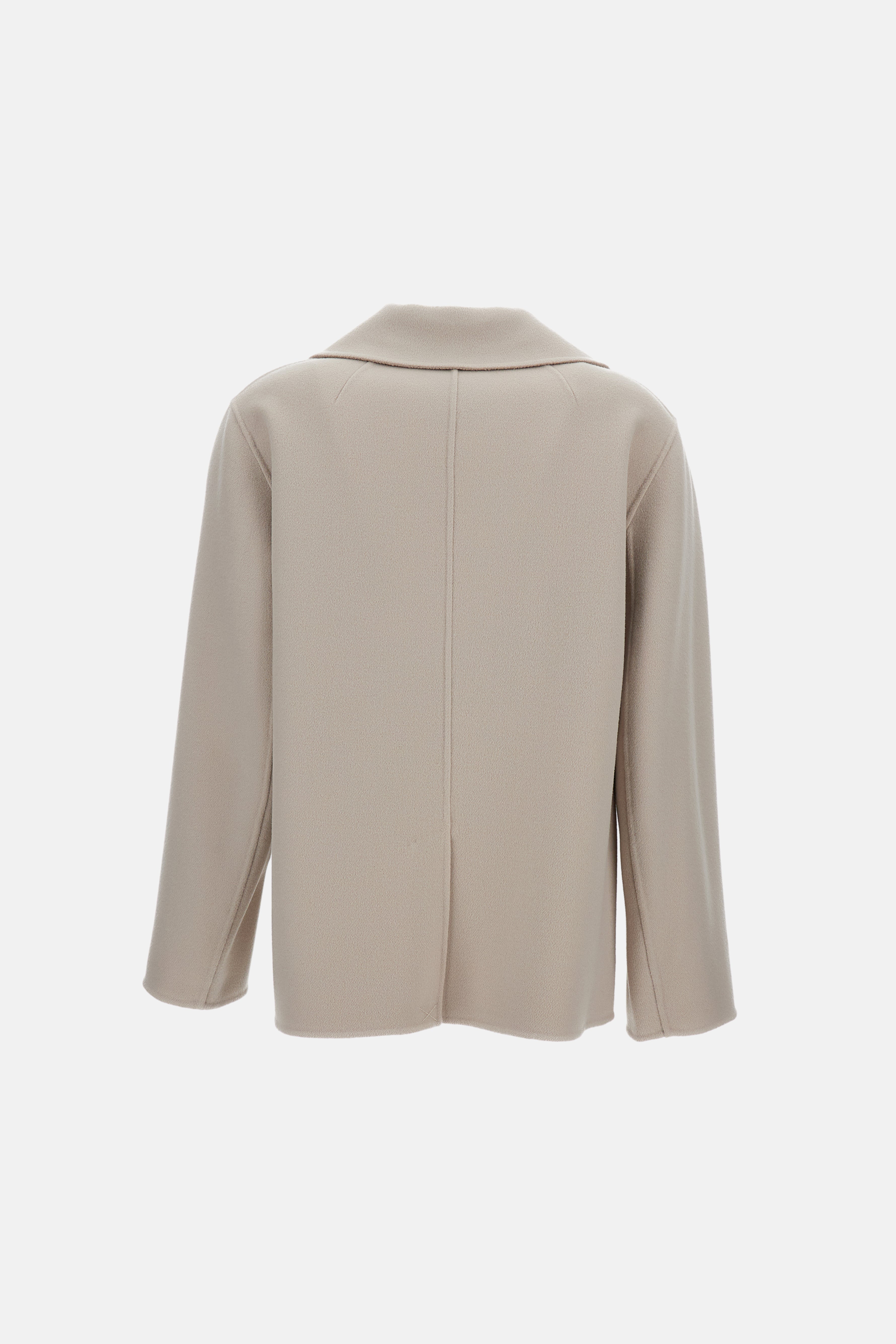 S Max Mara Coats Grey Virgin Wool