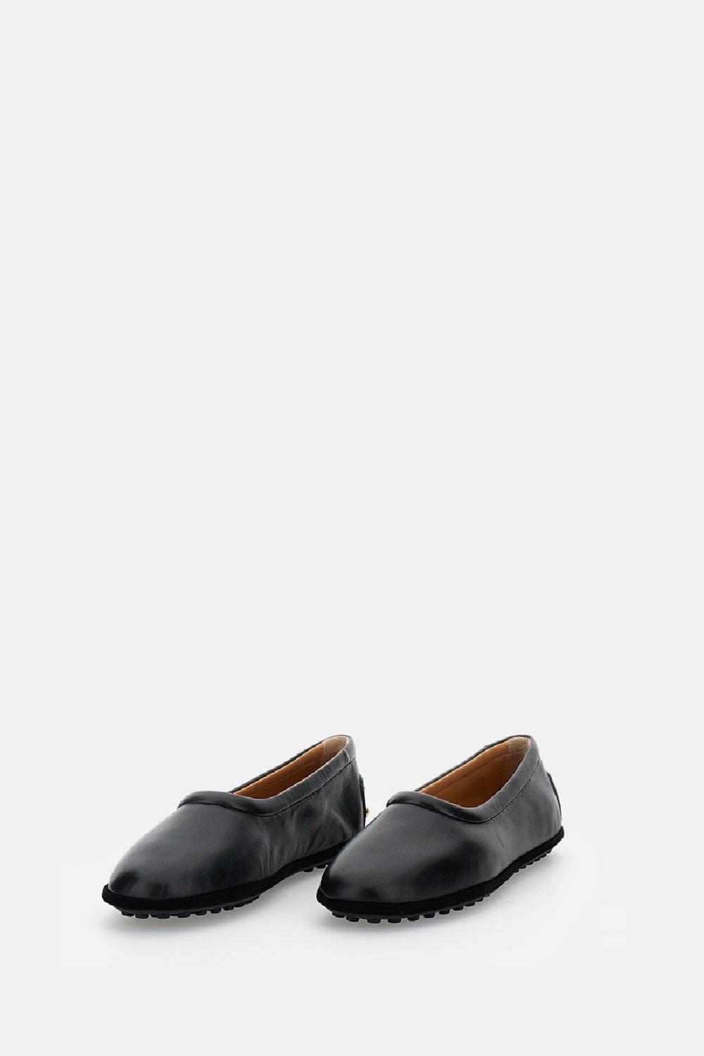 Tods Flat shoes Black Lambskin Goat Leather