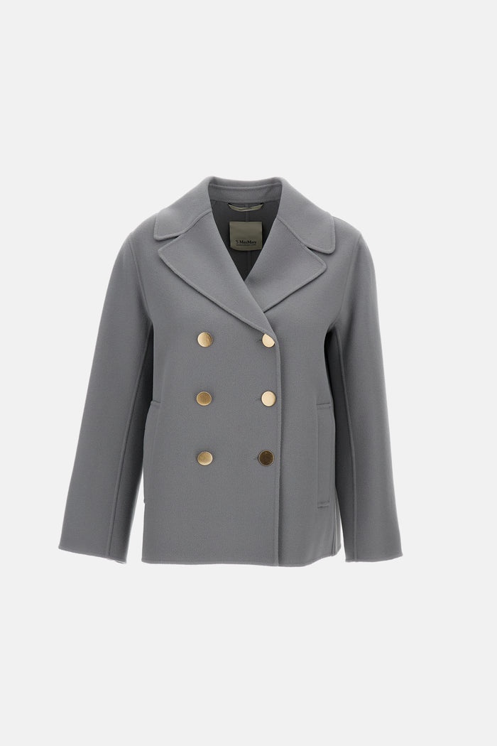 S Max Mara Coats Grey Virgin Wool