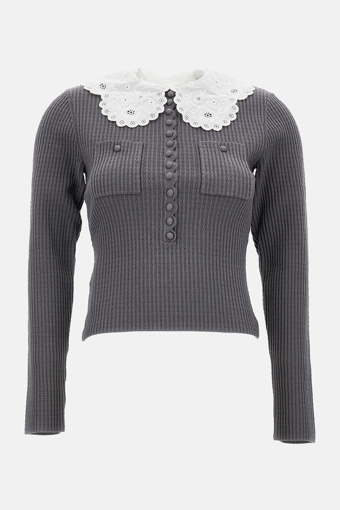 Self-portrait Sweaters Grey Vi Pes Pa Ea