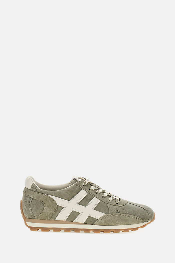 Hogan Sneakers Green Calfskin