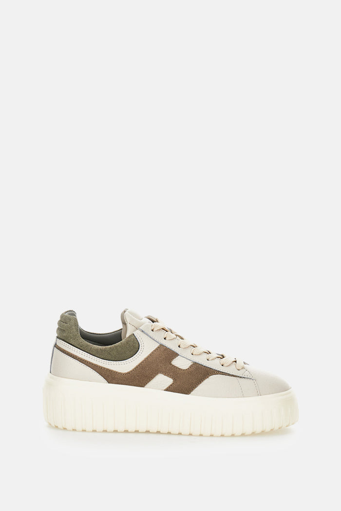 Hogan Sneakers Beige Calfskin Mutton Leather