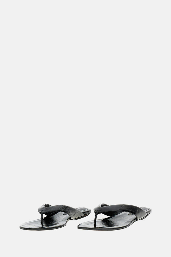 LE MONDE BERYL Sandals Black Calf Leather