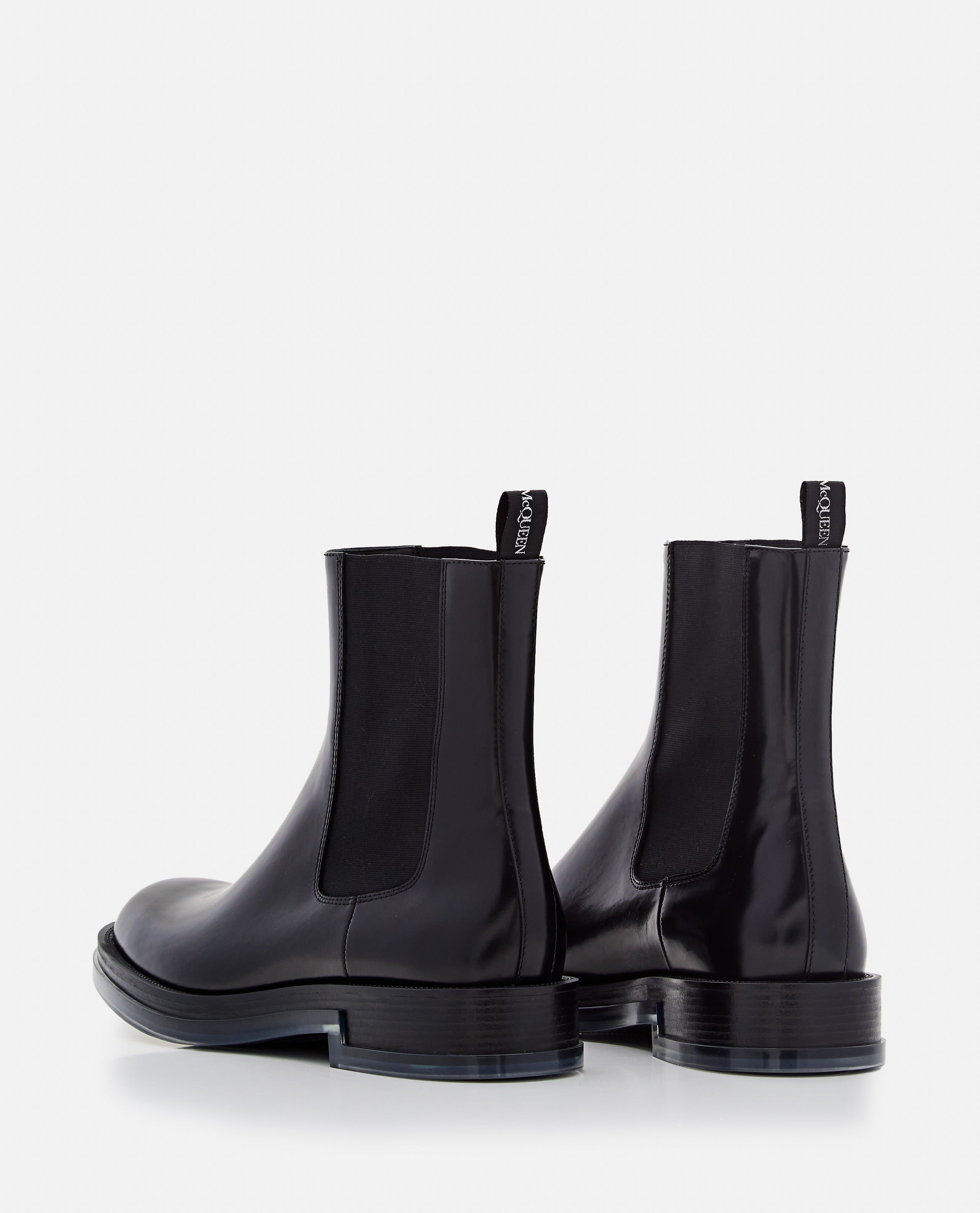 Alexander McQueen Boots Black Calf Leather
