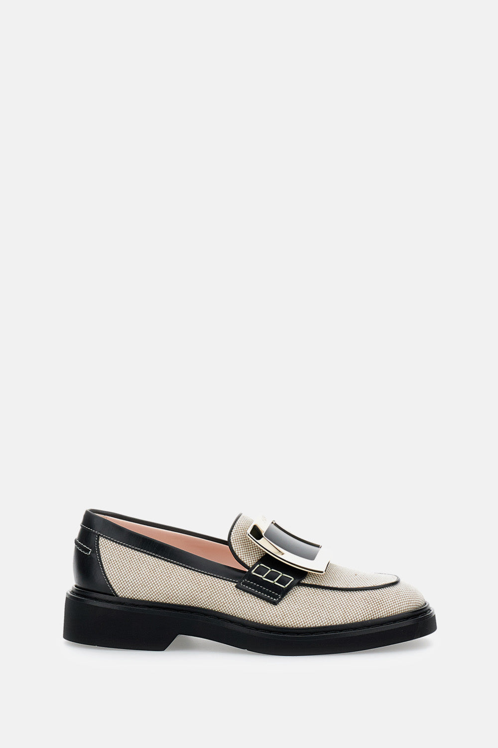 Roger Vivier Flat shoes Beige Tex Calfkin