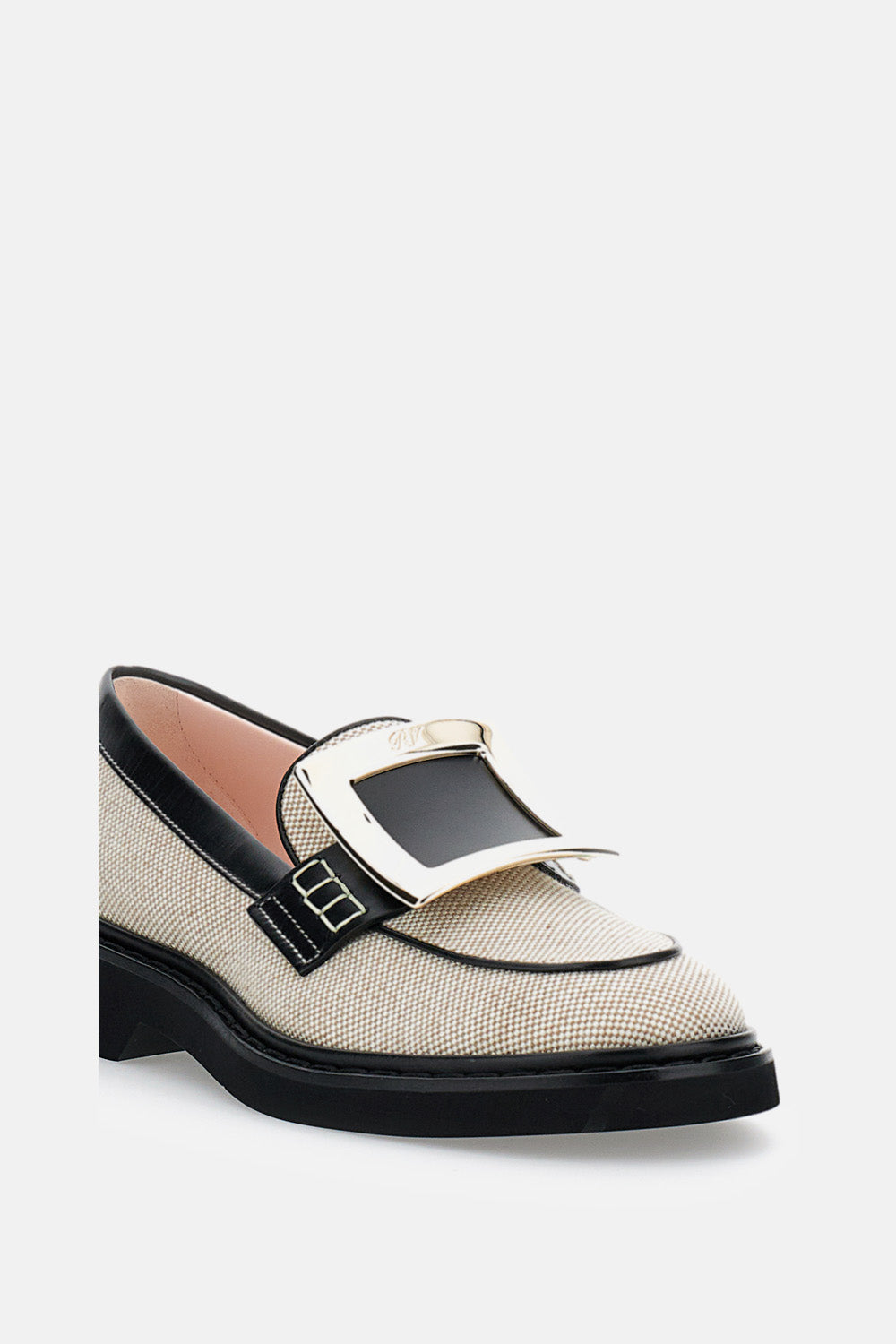 Roger Vivier Flat shoes Beige Tex Calfkin