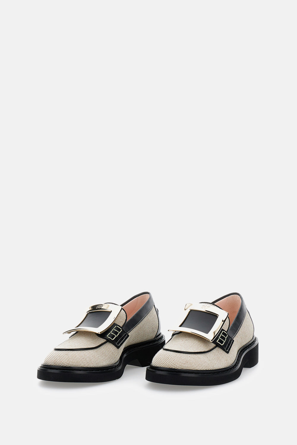 Roger Vivier Flat shoes Beige Tex Calfkin