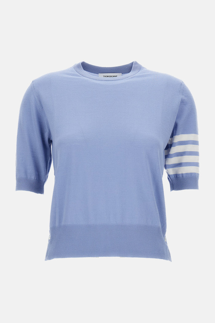 Thom Browne T-shirts and Polos Clear Blue Virgin Wool Pa