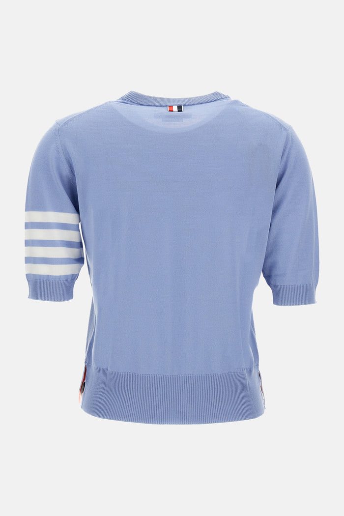 Thom Browne T-shirts and Polos Clear Blue Virgin Wool Pa