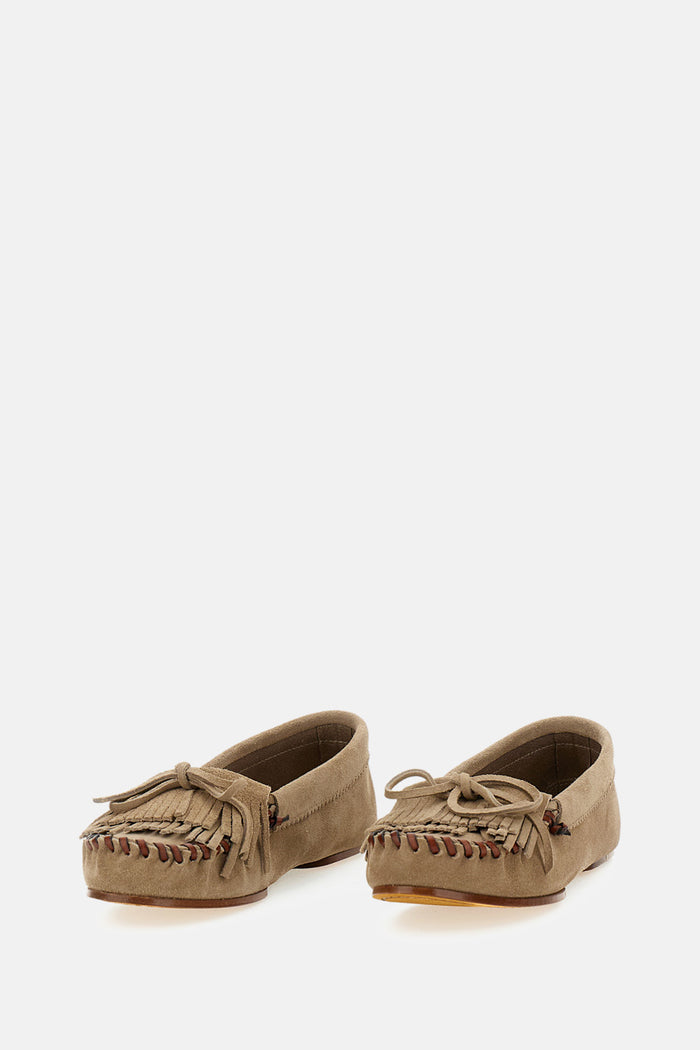 Paris Texas Flat shoes Grey Calf Leather