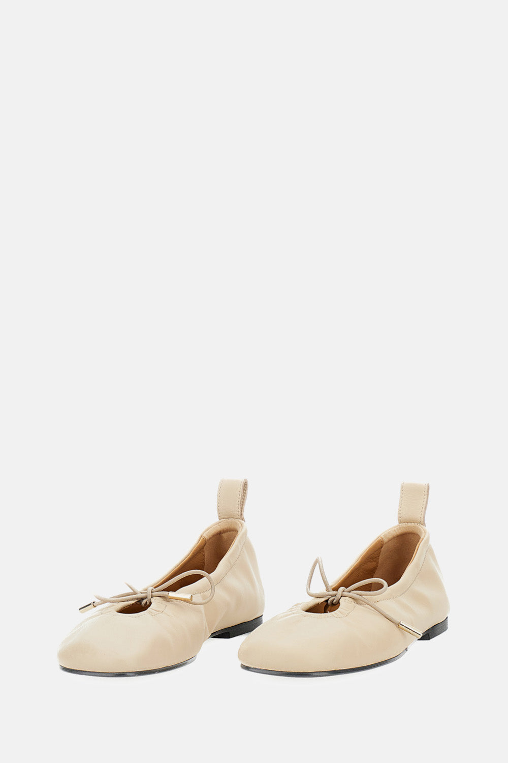 ALOHAS Flat shoes Beige Sheep Leather