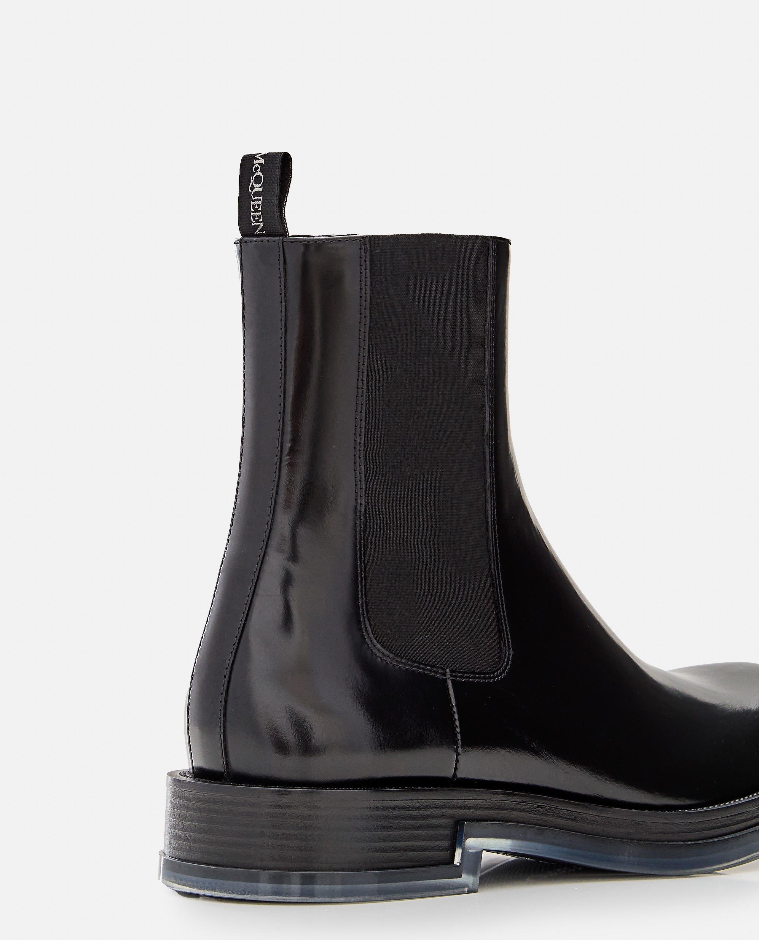 Alexander McQueen Boots Black Calf Leather