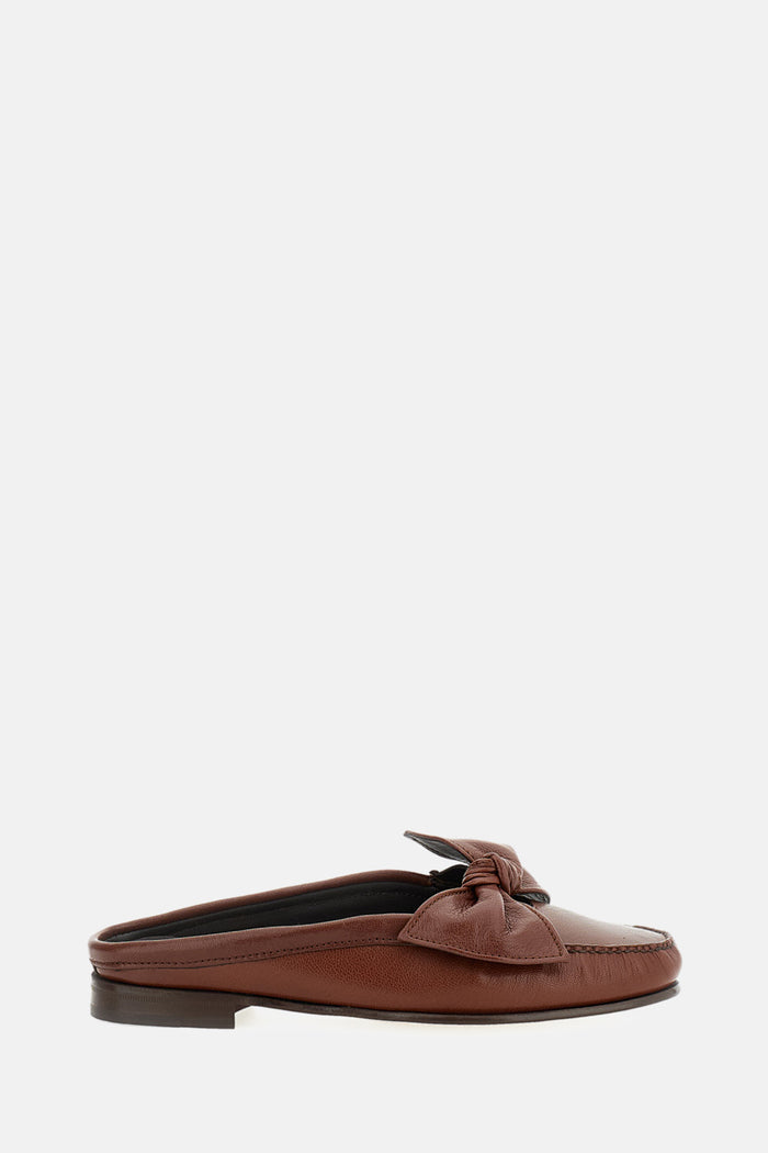 HEREU Flat shoes Brown Lambskin