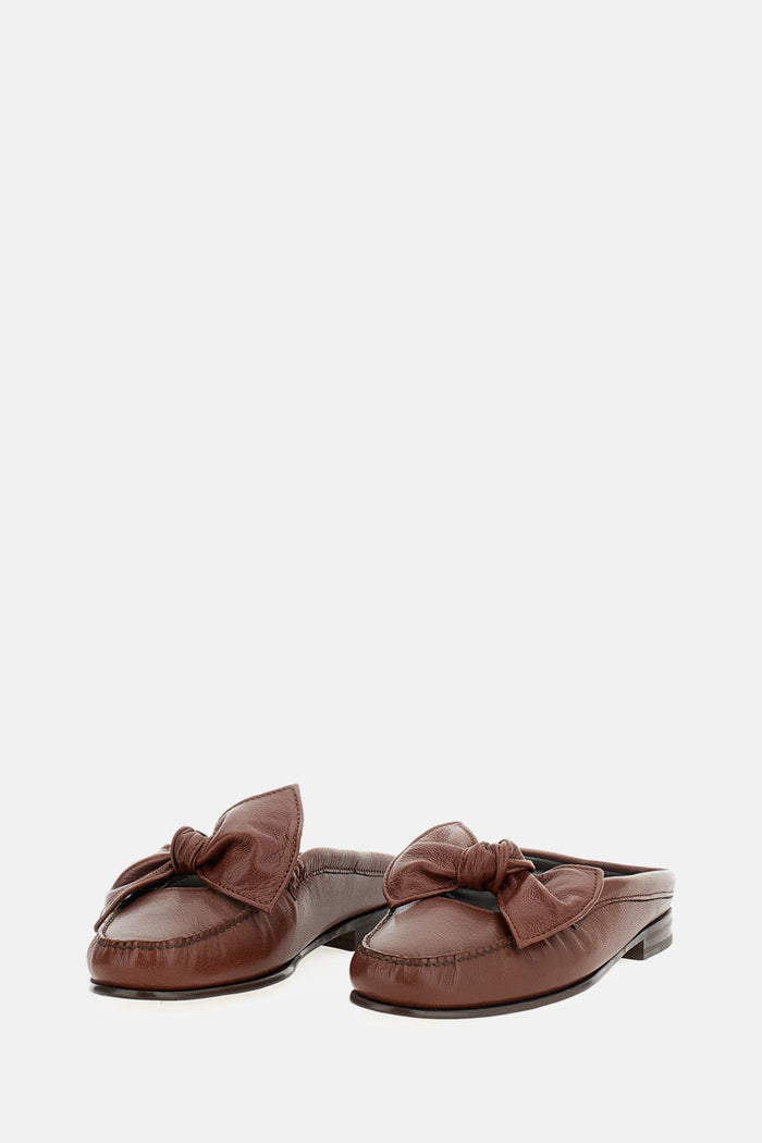 HEREU Flat shoes Brown Lambskin