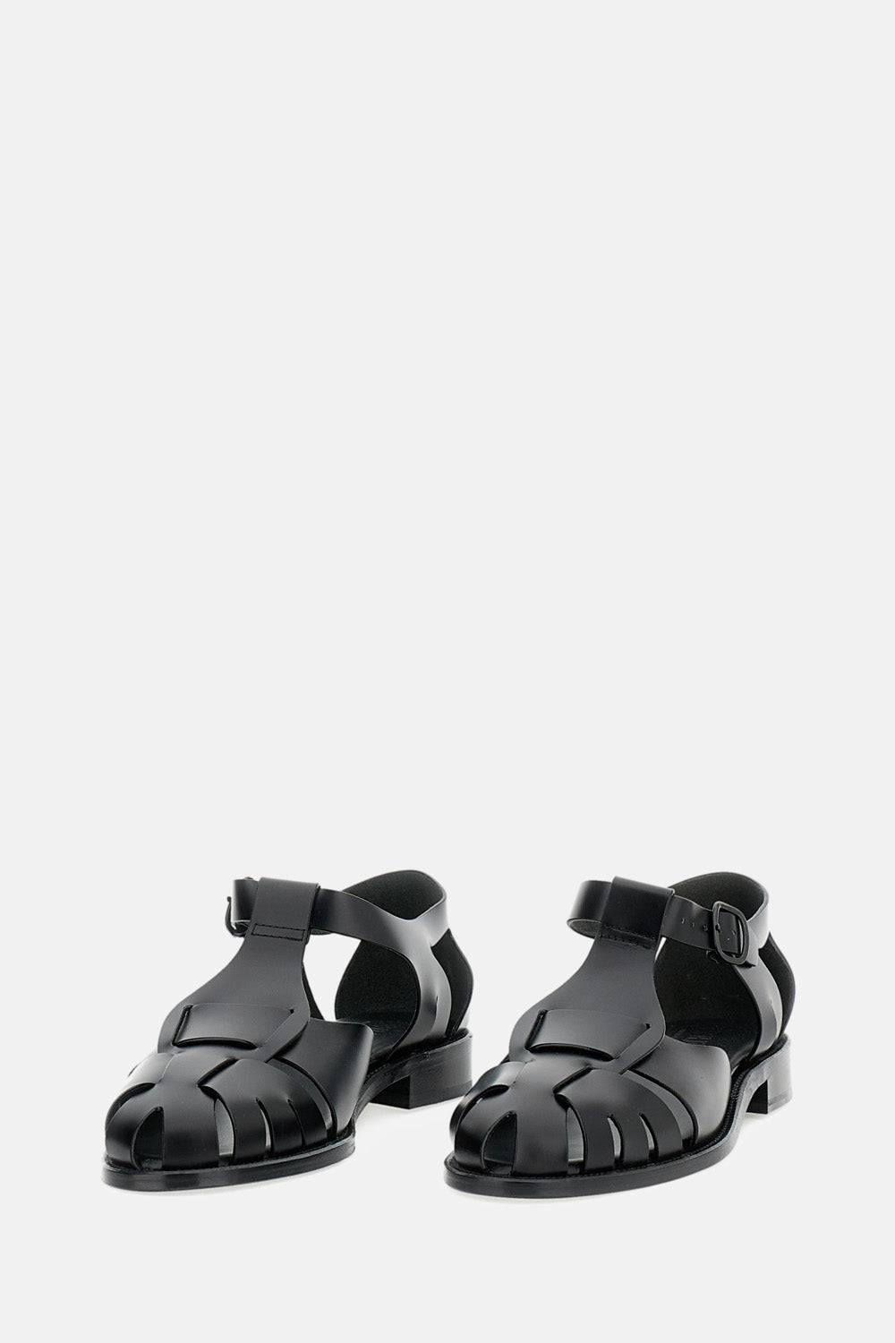 HEREU Sandals Black Calf Leather
