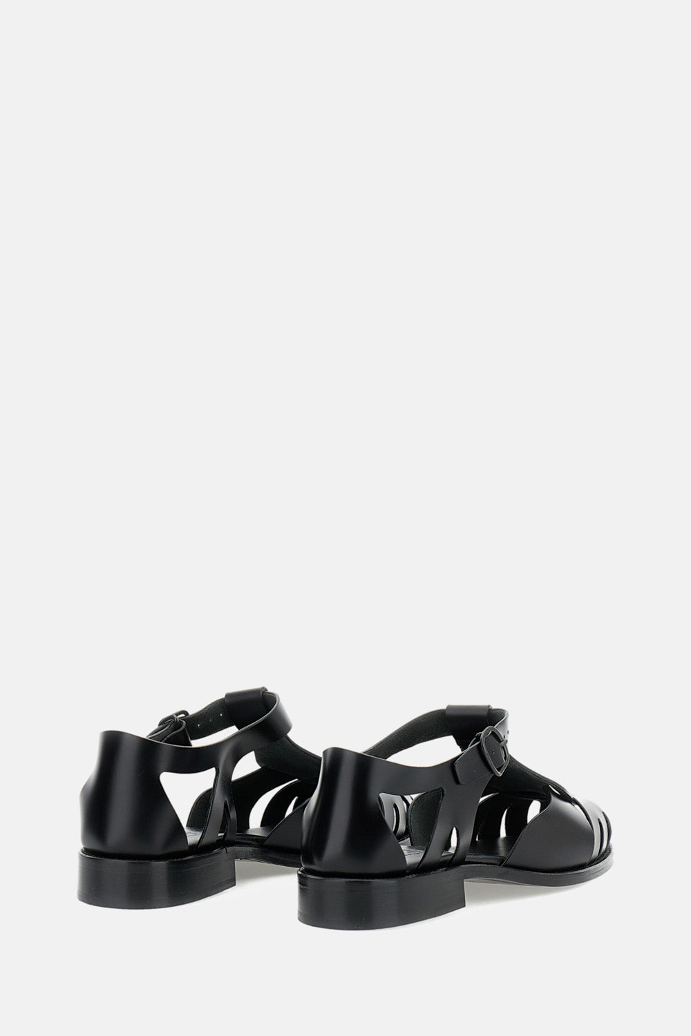 HEREU Sandals Black Calf Leather