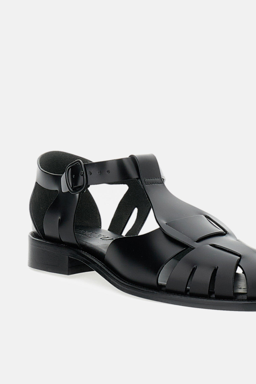 HEREU Sandals Black Calf Leather
