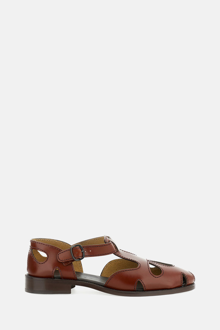 HEREU Sandals Brown Calf Leather