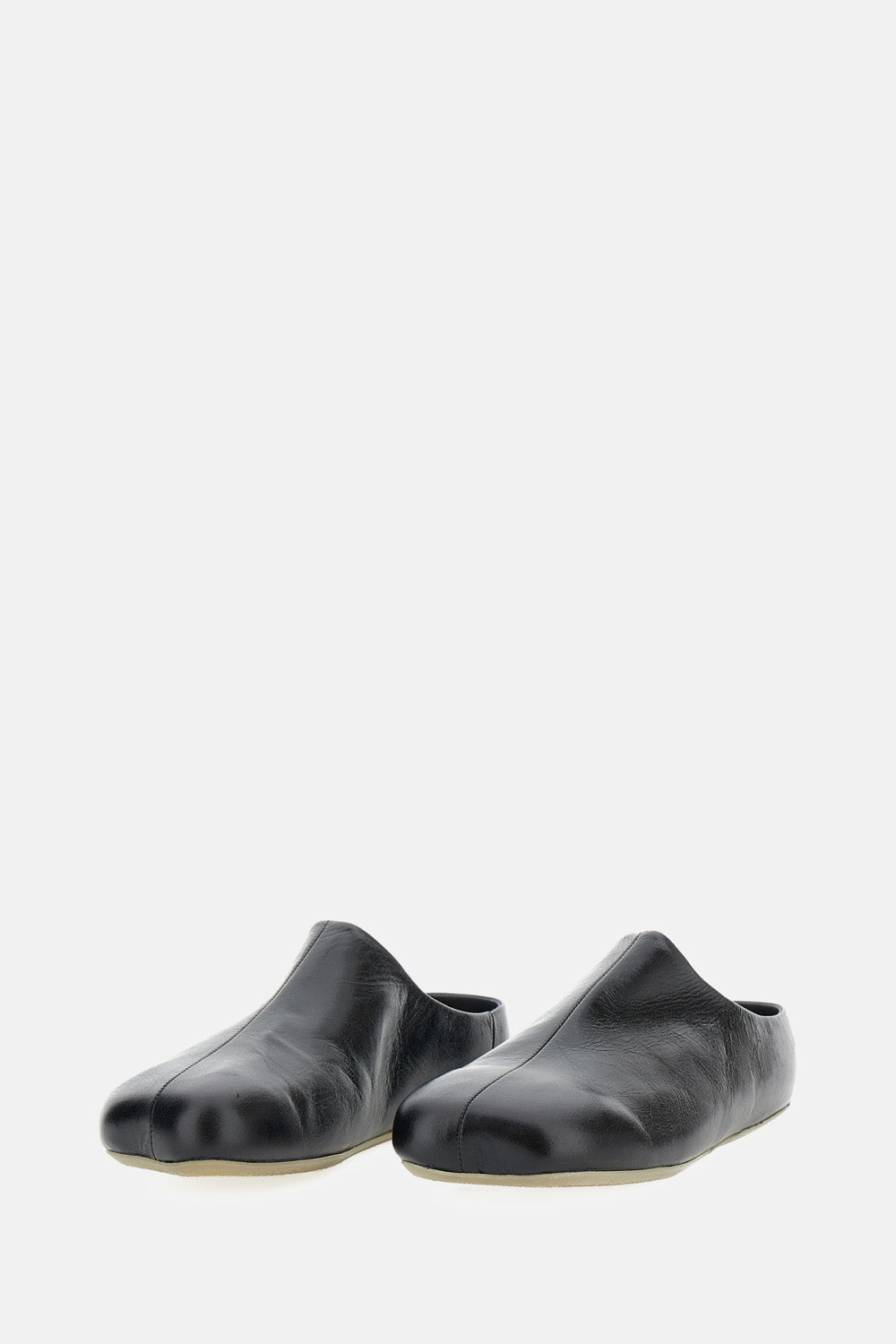 MM6 Maison Margiela Flat shoes Black Cow Leather
