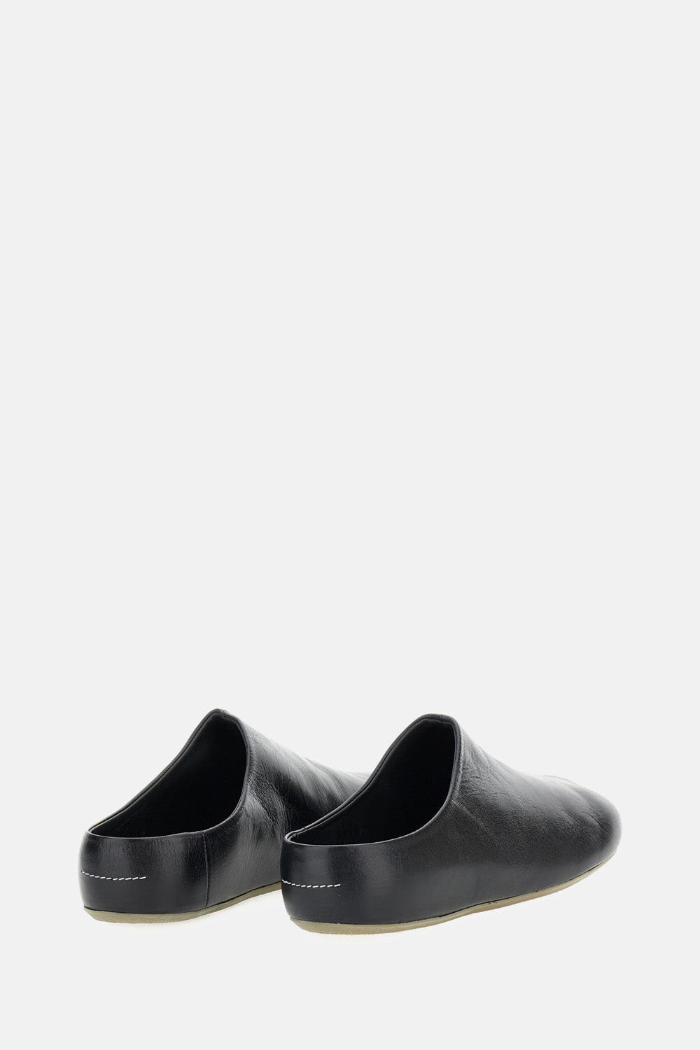 MM6 Maison Margiela Flat shoes Black Cow Leather