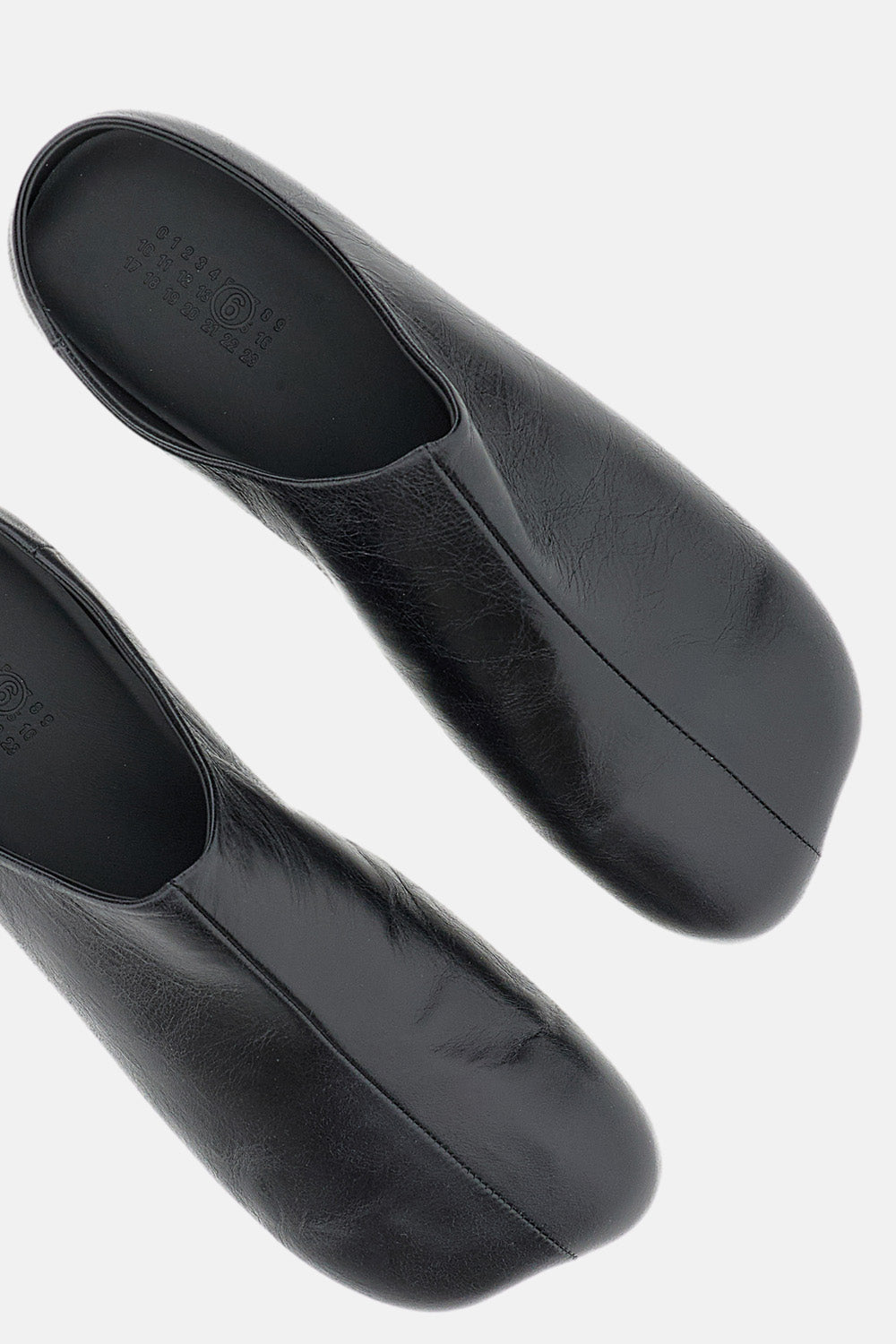 MM6 Maison Margiela Flat shoes Black Cow Leather