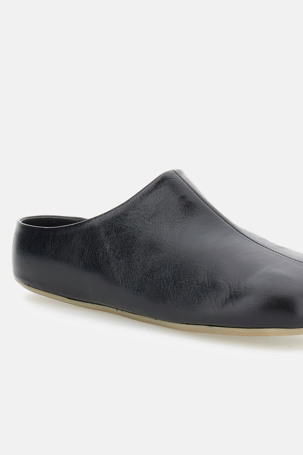MM6 Maison Margiela Flat shoes Black Cow Leather