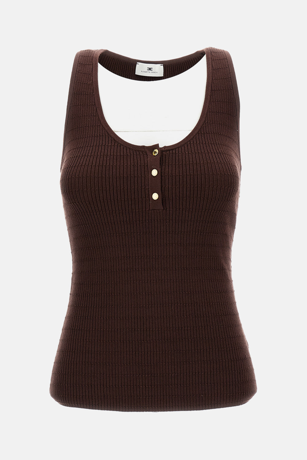 Elisabetta Franchi Top Brown Ly Pase