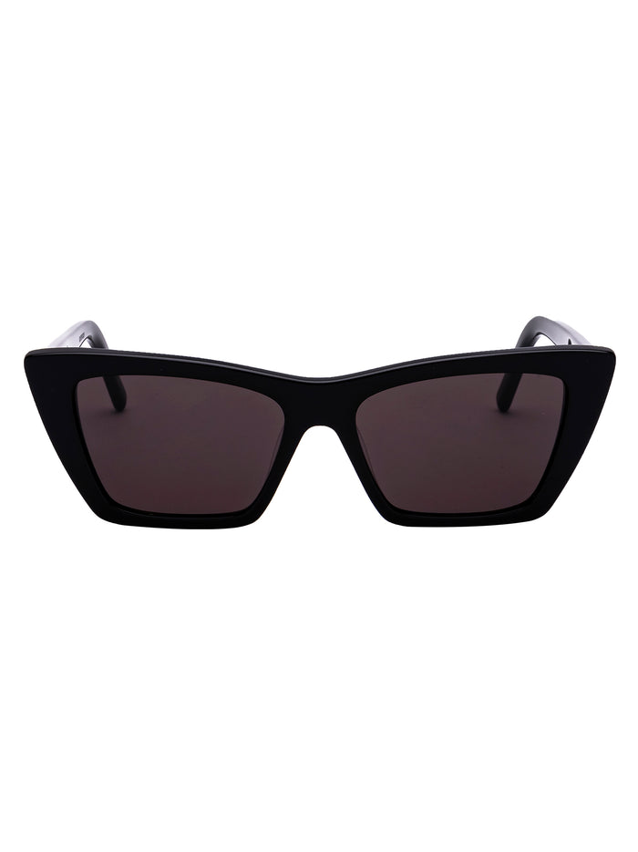 Sl 276 Mica 001 Black-black-grey Acetate Sunglasses
