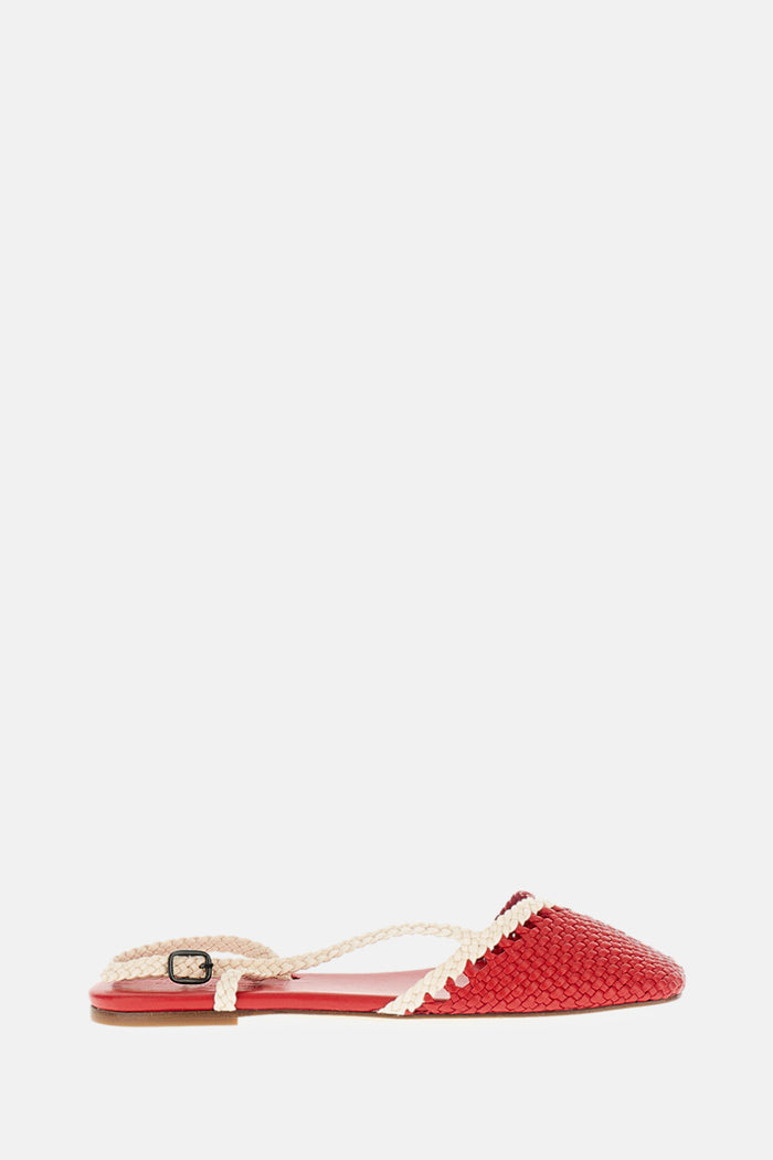 HEREU Sandals Red Lambskin
