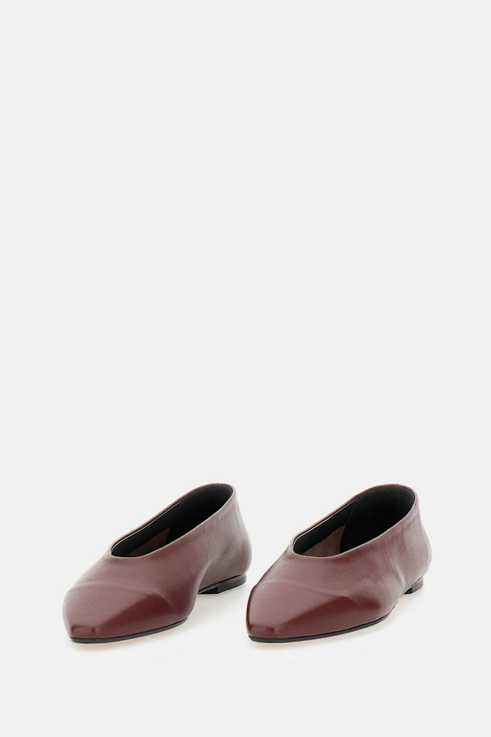 AEYDE Flat shoes Red Nappa Leather