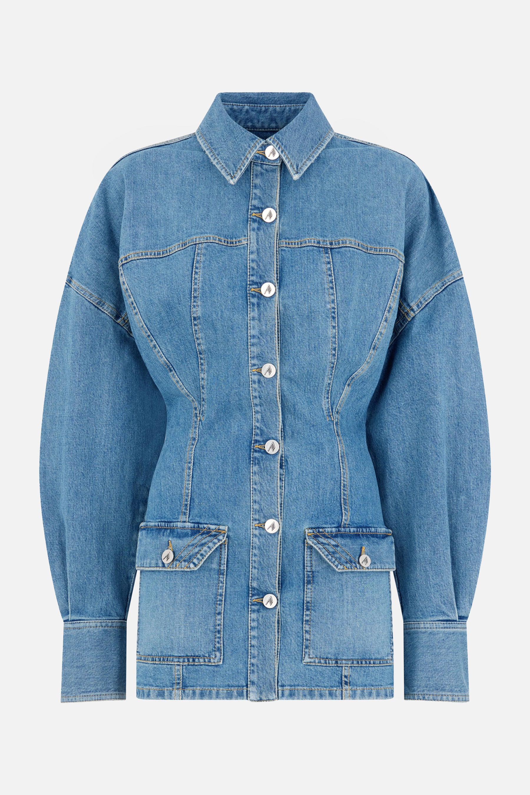 The Attico Dresses Clear Blue Co Ea