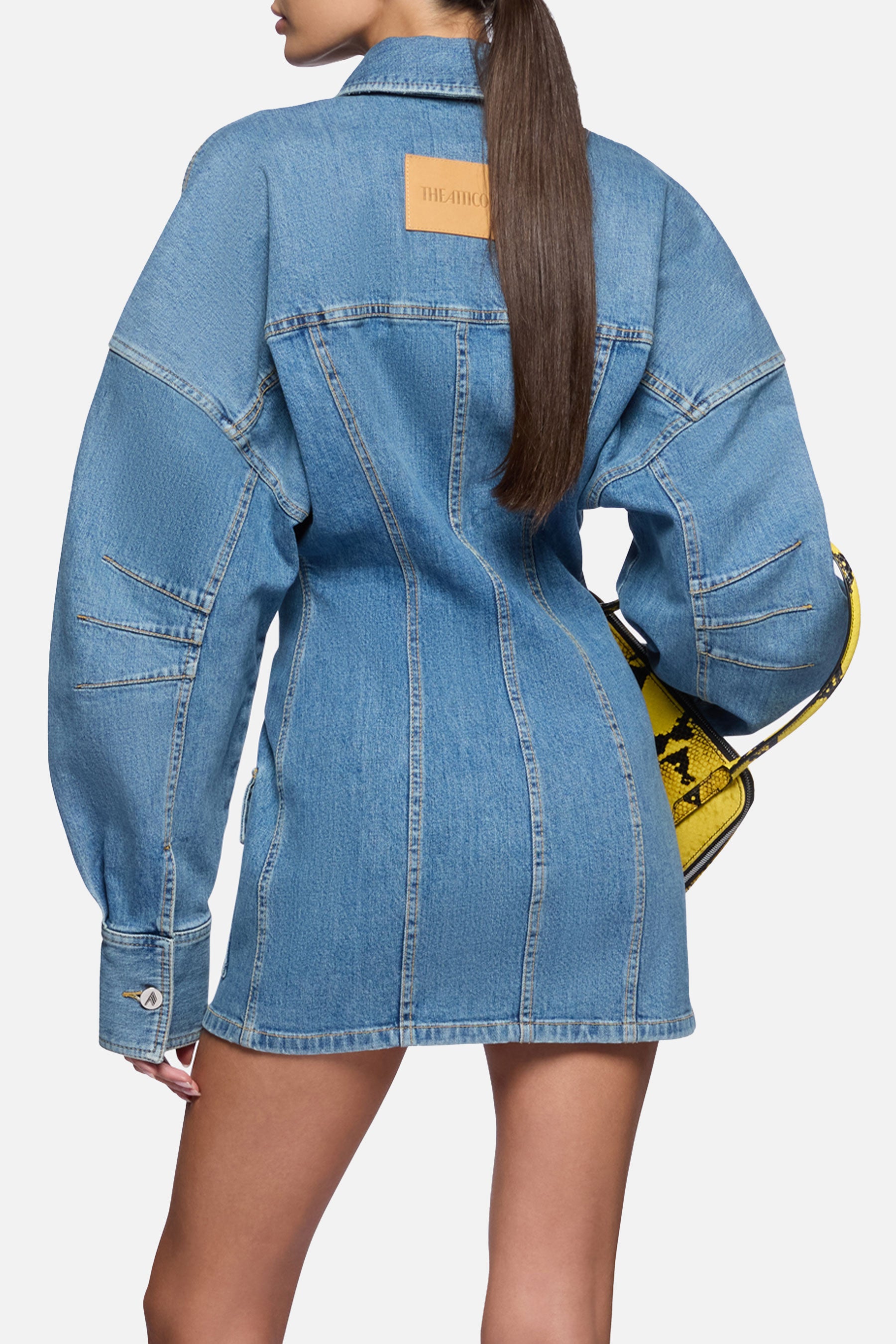 The Attico Dresses Clear Blue Co Ea