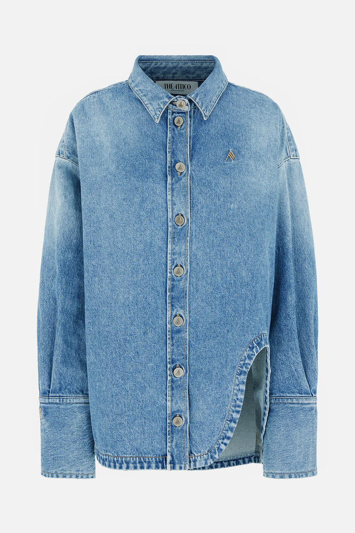 The Attico Shirts Clear Blue