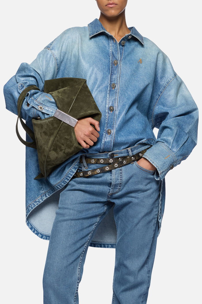 The Attico Shirts Clear Blue