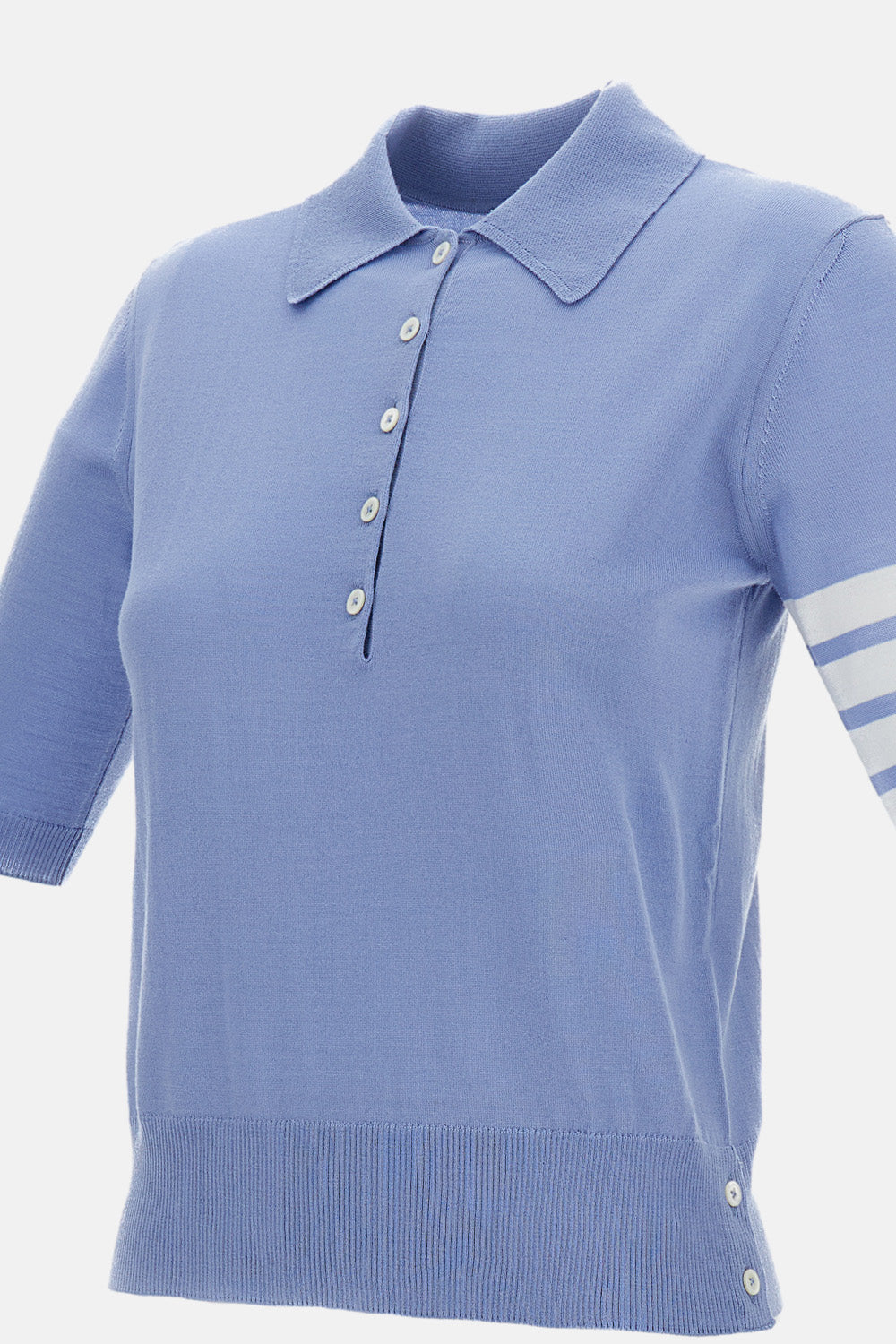Thom Browne T-shirts and Polos Clear Blue Virgin Wool