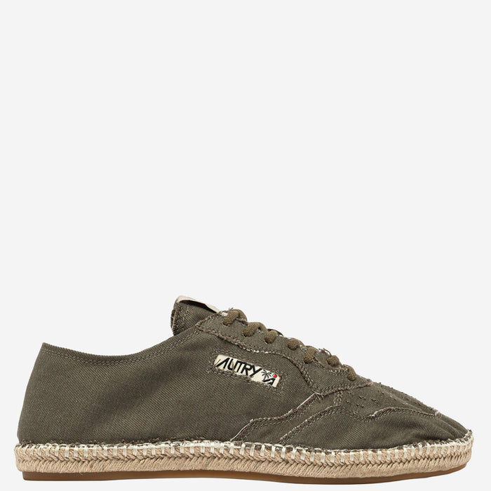AUTRY Flat shoes Green Cotone