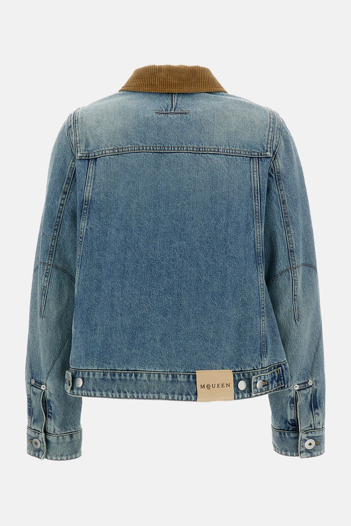 Alexander Mcqueen Jackets Clear Blue