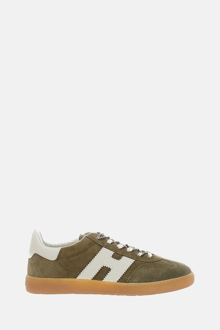 Hogan Sneakers Green Calfskin Mutton Leather