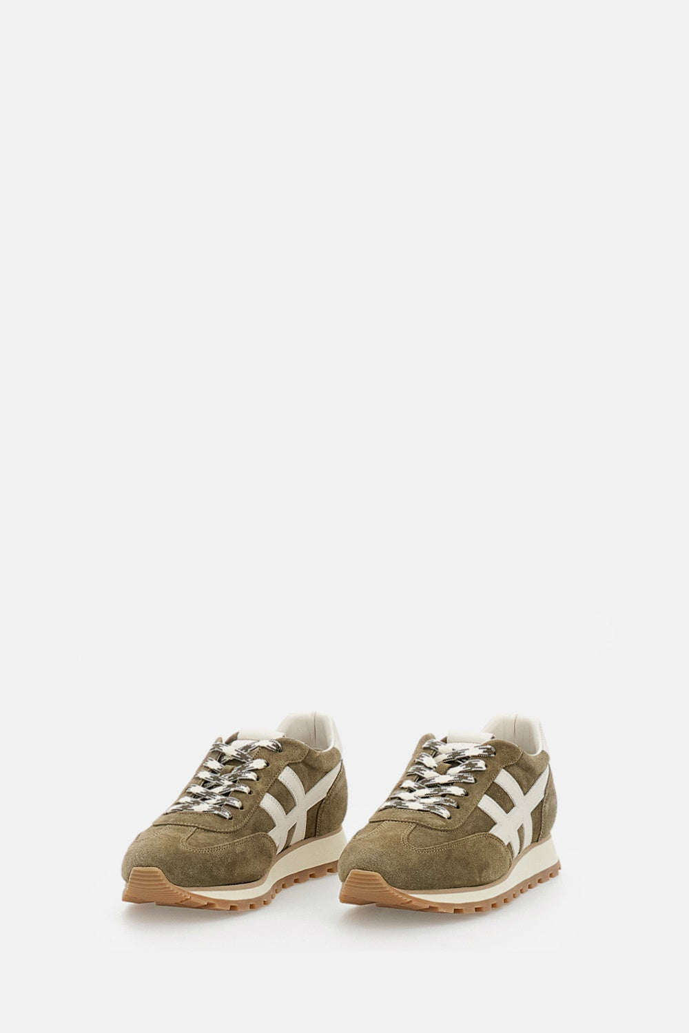 Hogan Sneakers Green Calfskin