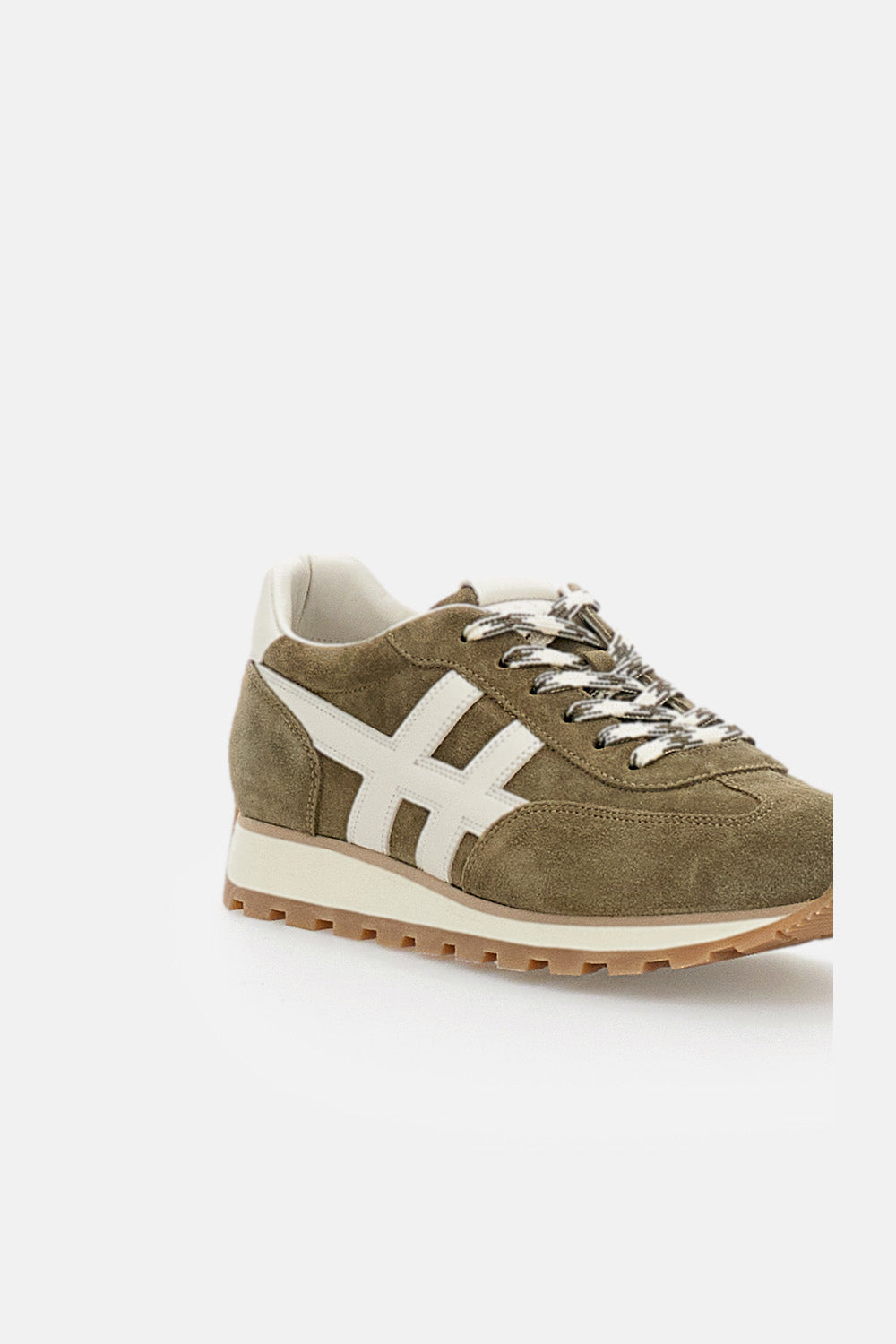 Hogan Sneakers Green Calfskin