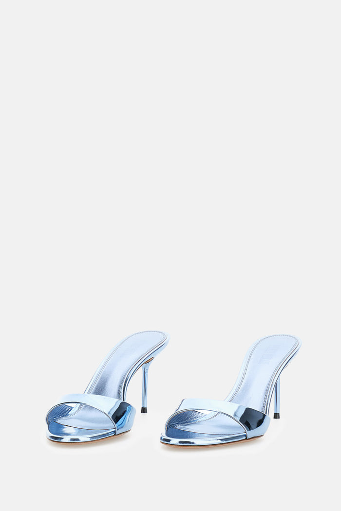Paris Texas With Heel Clear Blue Pvc Leather