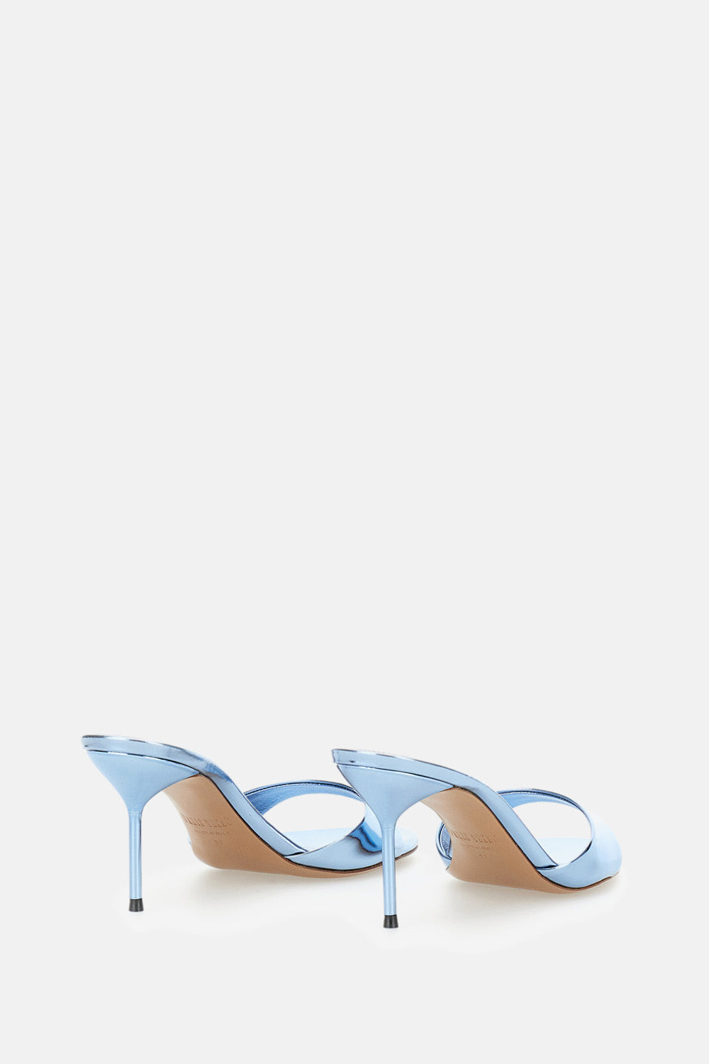Paris Texas With Heel Clear Blue Pvc Leather