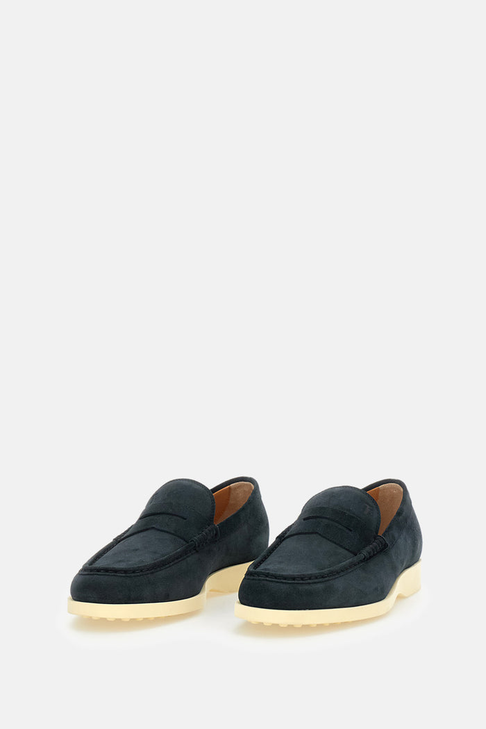 Tods Flat shoes Blue Calfskin
