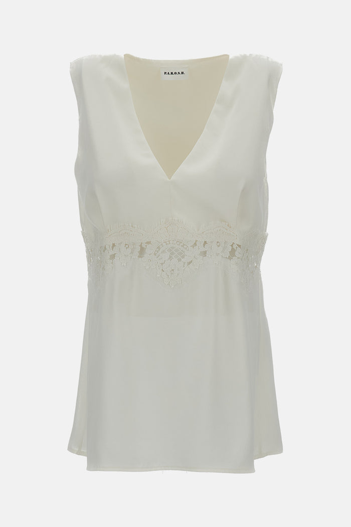 Parosh Top Bianco