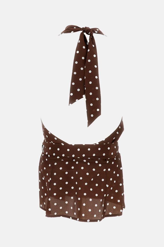Parosh Top Marrone