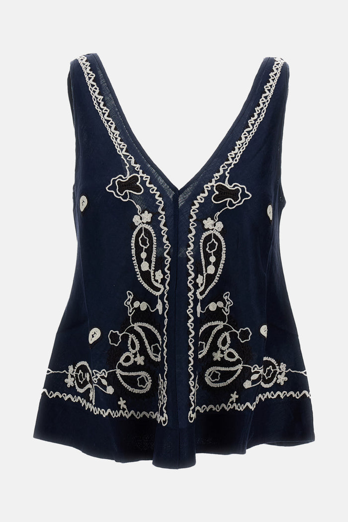 Parosh Top Blu